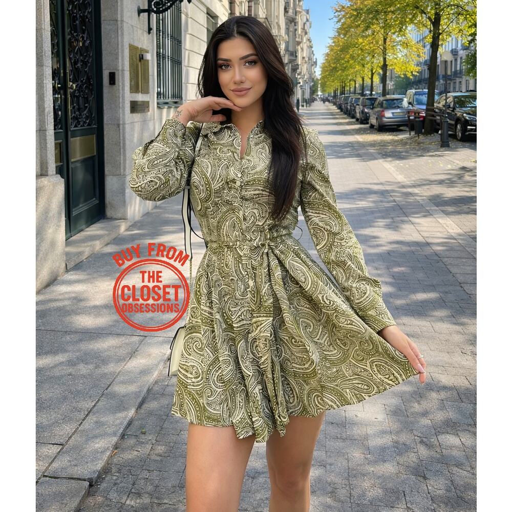 ZARA BLOGGER FAVE!!! Mini Dress with Self-Belt NWT LAST ONE!!!